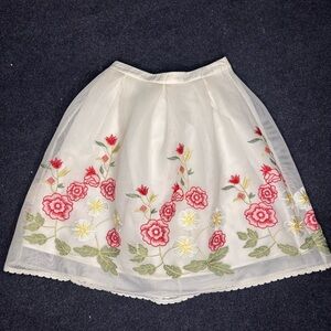 Endless Rose Midi embroidery Skirt